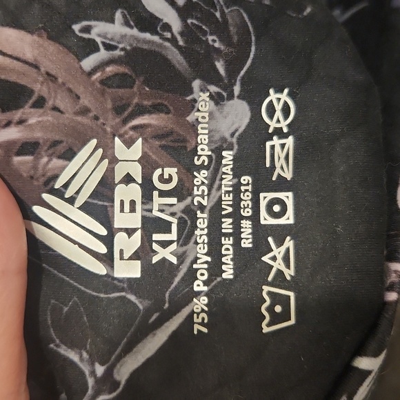 RBX Black Floral Leggings Size XL! - Picture 2 of 8